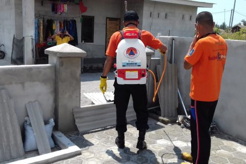 2.873 Titik Sudah Disemprot Disinfektan