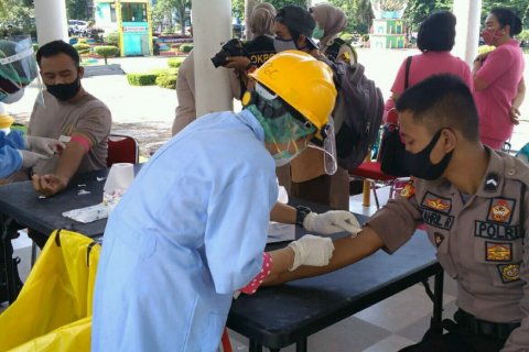 Deteksi Dini Covid-19, GTPPC-19 dan Polda Gelar Rapid Test Massal