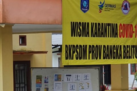Menantu Pasien 1431 Asal Toboali Dibawa ke Wisma Karantina Diklat Babel