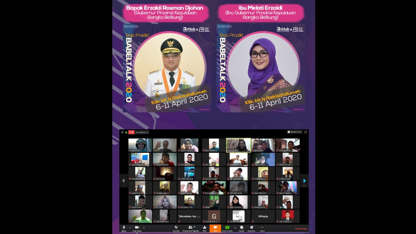 BabelTalk, Ajang Learning From Home Ala Masyarakat Bangka Belitung, Turut Serta Gubernur dan Istrinya