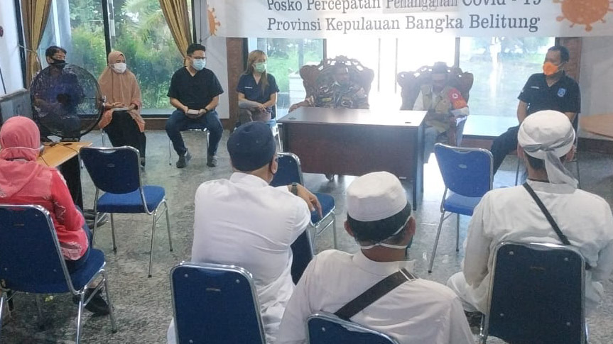 Medis dan GTPPC-19 Babel Jelaskan Kondisi Pasien M Asal Bangladesh ke Rekannya