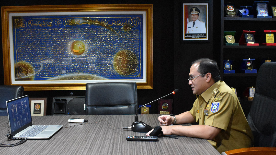 Melalui Video Conference, Gubernur Erzaldi Rosman Berikan Semangat Belajar kepada Siswa di Tengah Wabah Covid-19