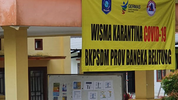 Menantu Pasien 1431 Asal Toboali Dibawa ke Wisma Karantina Diklat Babel